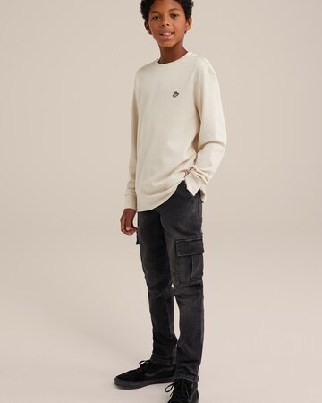 WE Fashion Regular Jeans in Black