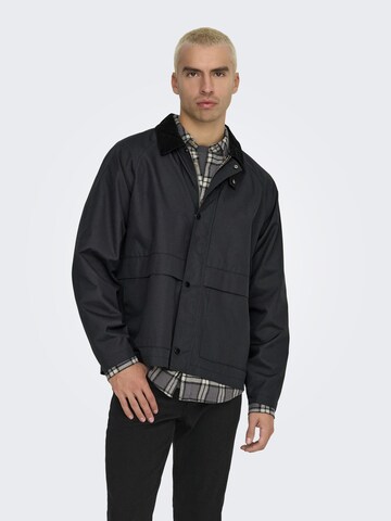 Only & Sons Overgangsjakke 'ONSKosmo' i sort: forside