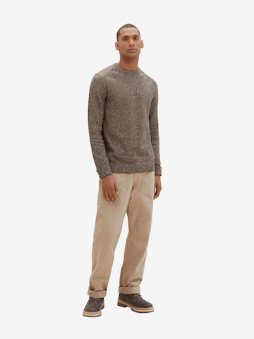 TOM TAILOR Sweater in Brown