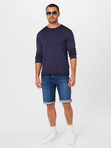 UNITED COLORS OF BENETTON Pullover in Blau