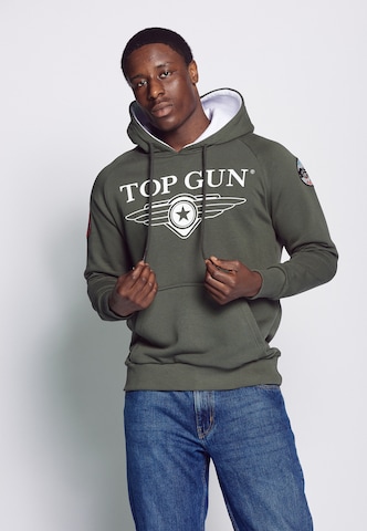 TOP GUN Sweatshirt in Grün: Vorderseite