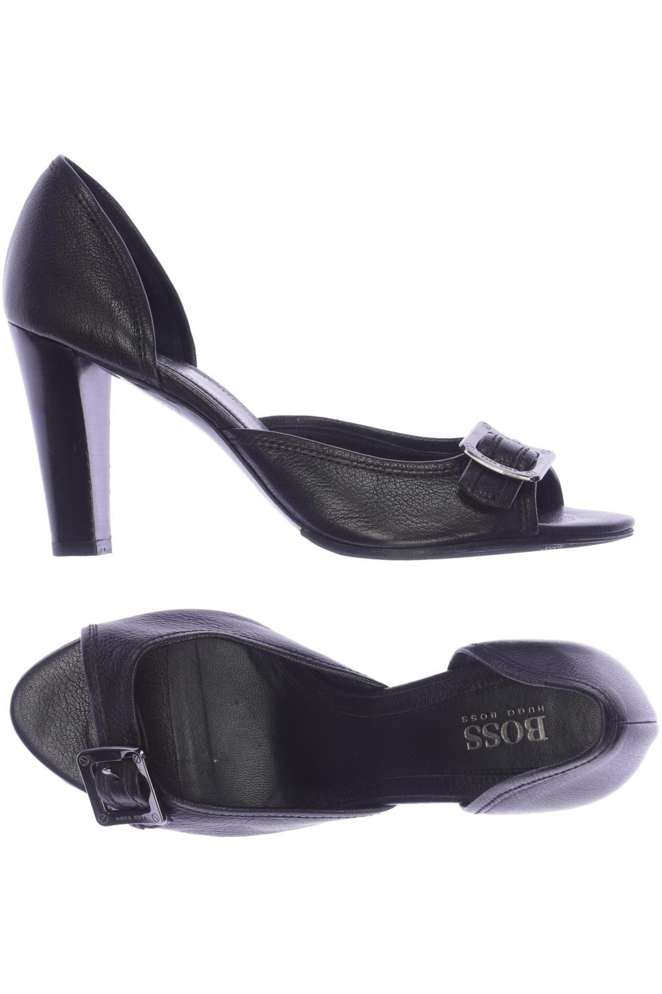 BOSS Black Sandalen 38,5 in Schwarz: Vorderseite