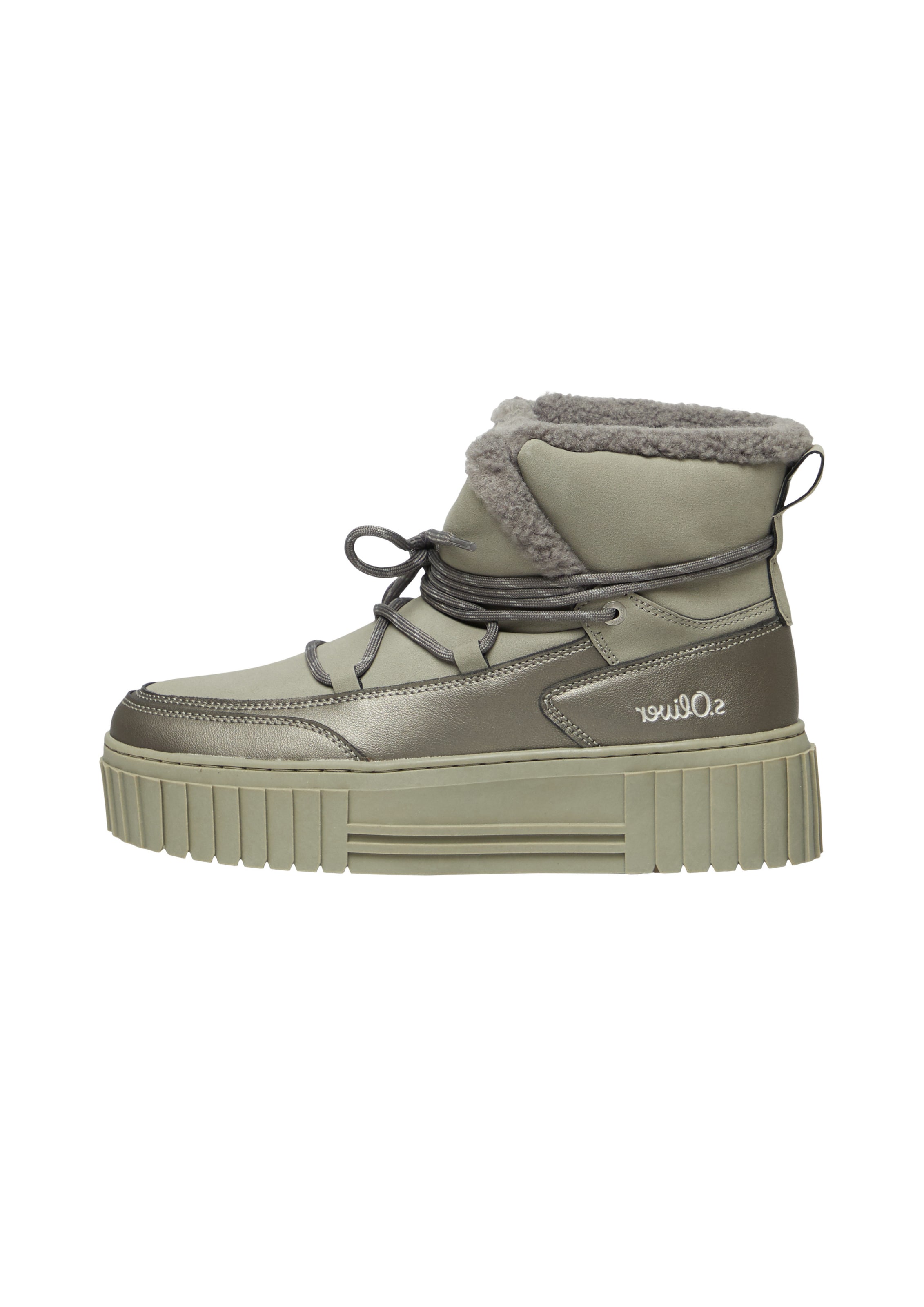 s.Oliver Snowboots in Grün: Vorderseite
