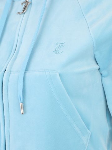 Juicy Couture Petite - Sudadera con cremallera 'MADISON' en azul