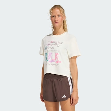 T-shirt fonctionnel 'Les Mills Movers' ADIDAS PERFORMANCE en blanc : devant