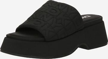 DKNY Mules 'IDRIS' in Black: front