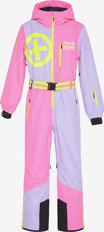 CHIEMSEE Ski Overall ' mit reflektierendem Print ' in Pink: Vorderseite