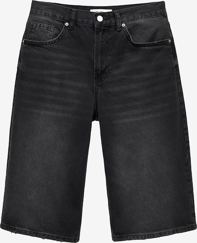Pull&Bear Shorts in black denim, Produktansicht