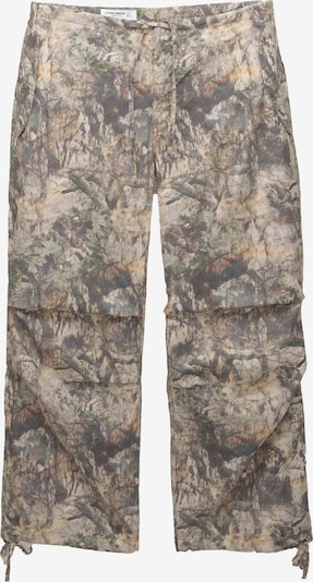 Pull&Bear Hlače u cappuccino / tamno smeđa / limun / crna, Pregled proizvoda