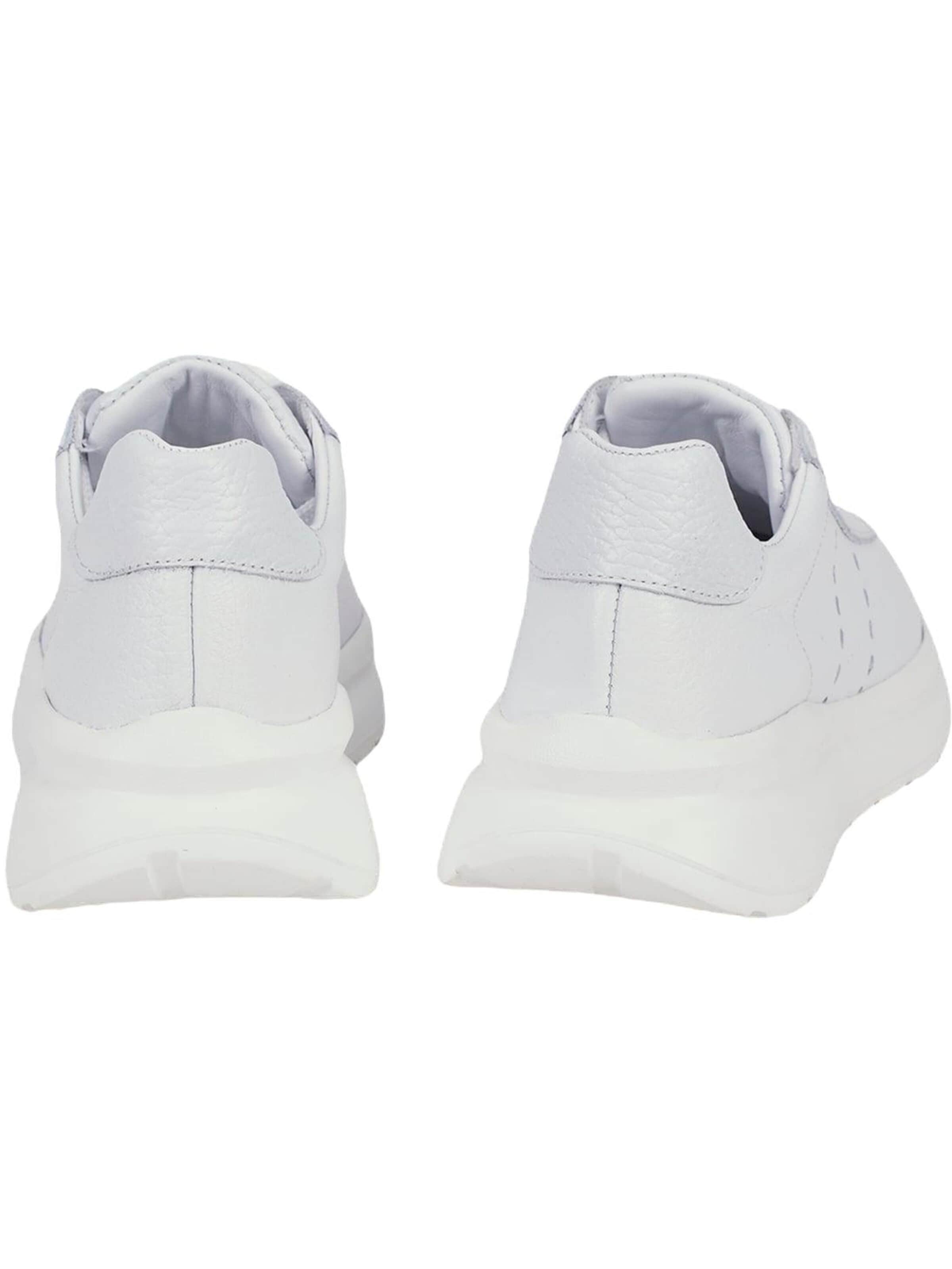 Desa - Zapatillas deportivas bajas 'DESA Damen-Plateau-Sneaker aus Leder' en blanco