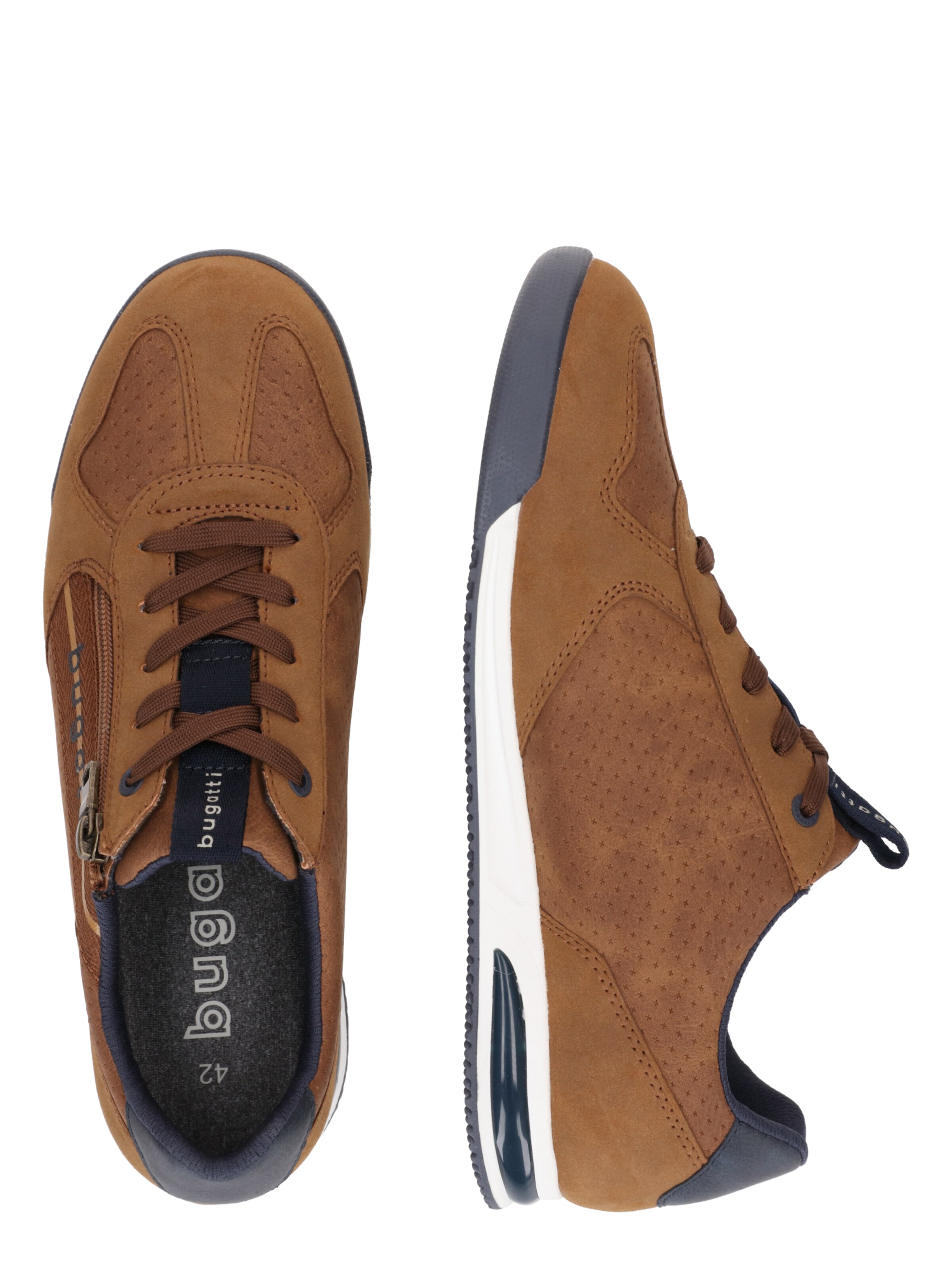 Sneaker low de la bugatti pe maro