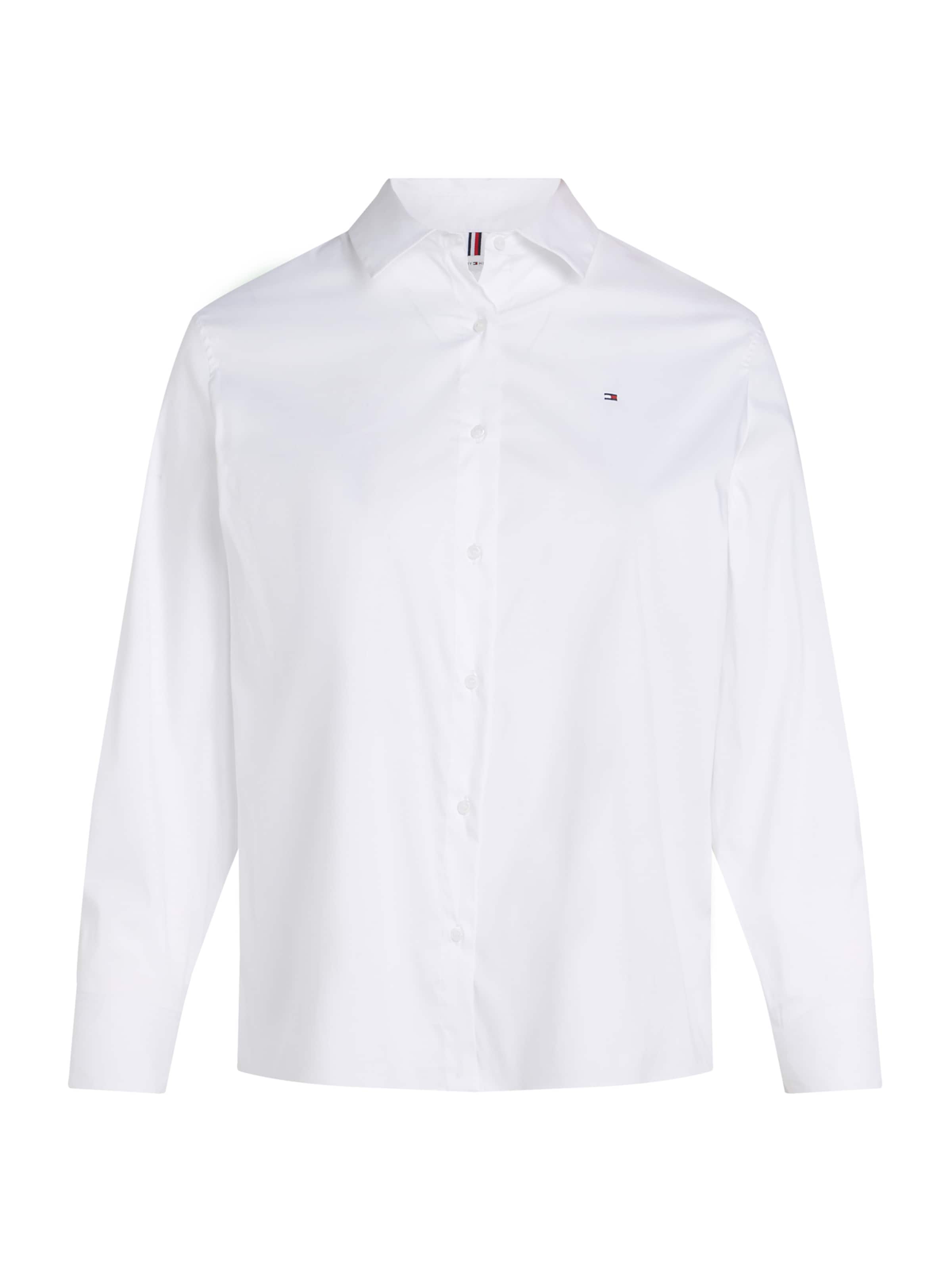 Tommy Hilfiger Curve Блузка 'ESS' в Белый: спереди