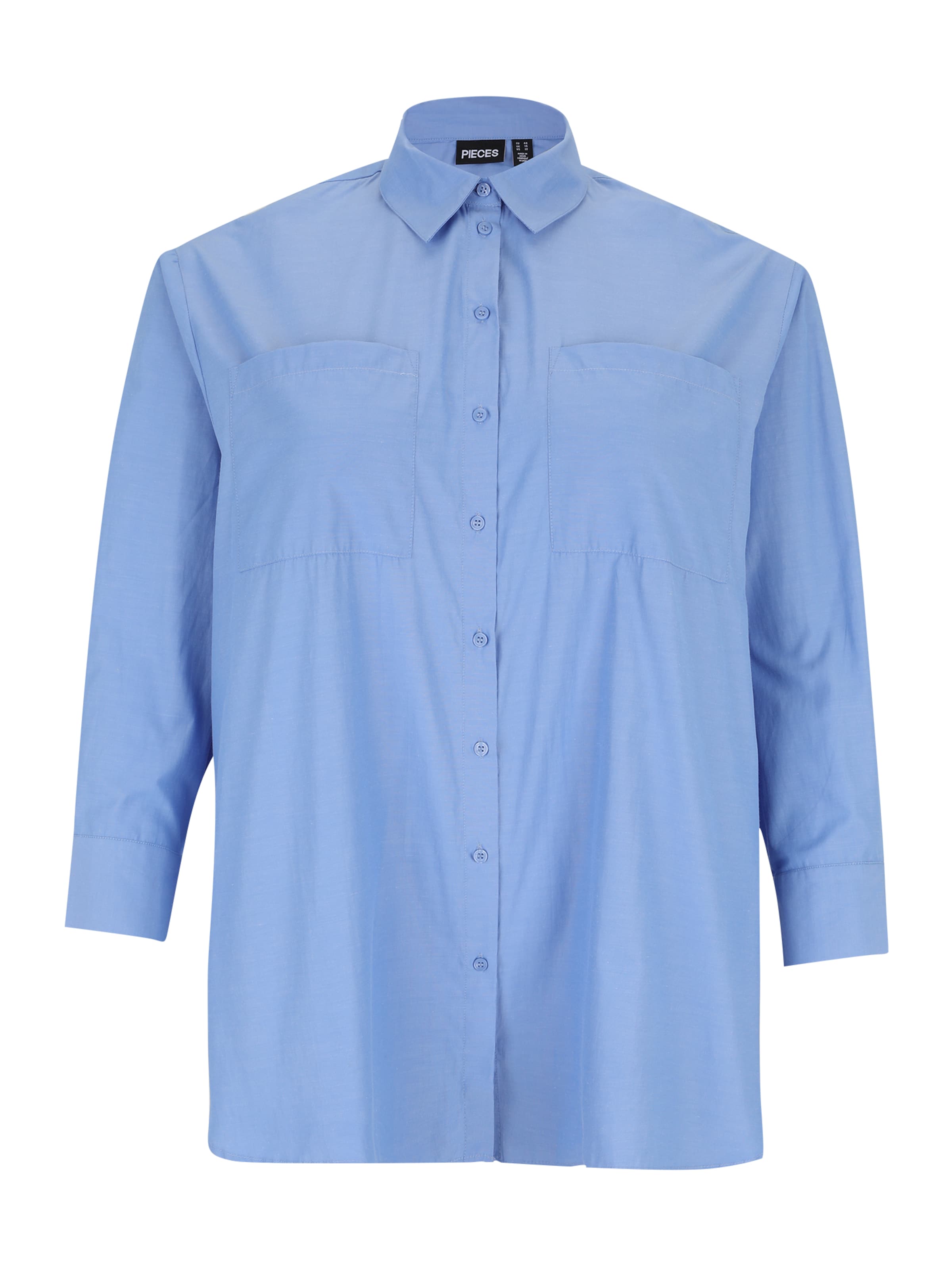 PIECES Curve Blouse &#x27;PCMELIA&#x27; in Blue: front