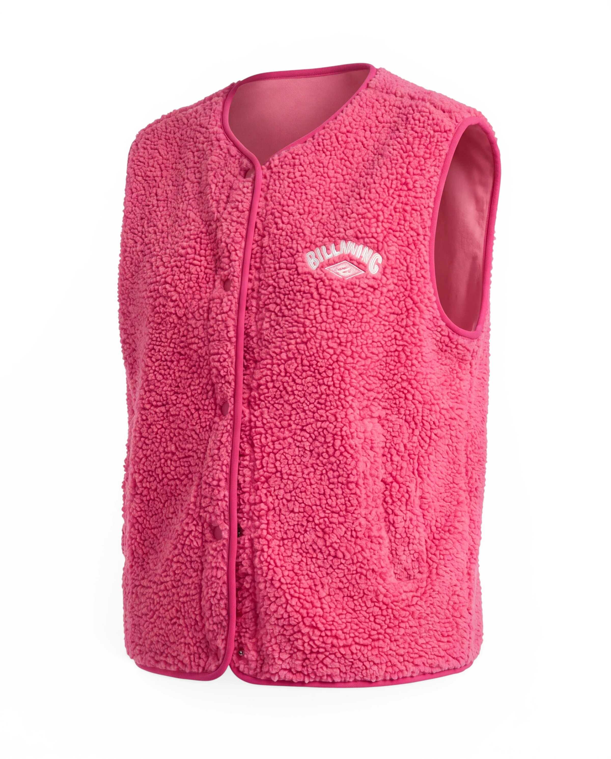 BILLABONG - Colete 'Be Happy' em rosa: frente