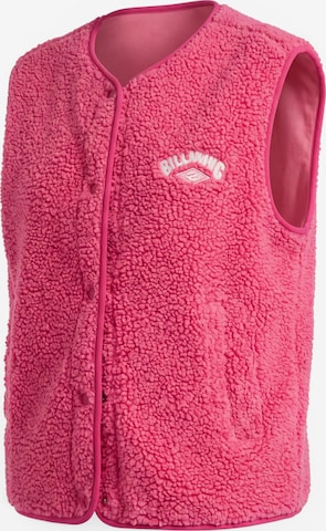 BILLABONG - Colete 'Be Happy' em rosa: frente