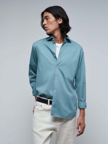 Scalpers Regular fit Button Up Shirt 'Seatle K' in Green