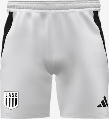ADIDAS PERFORMANCE Regular Urheiluhousut 'Lask Linz 2024/2025' värissä valkoinen: etupuoli