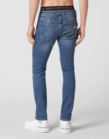 Philipp Plein - Slimfit Calças de ganga em azul