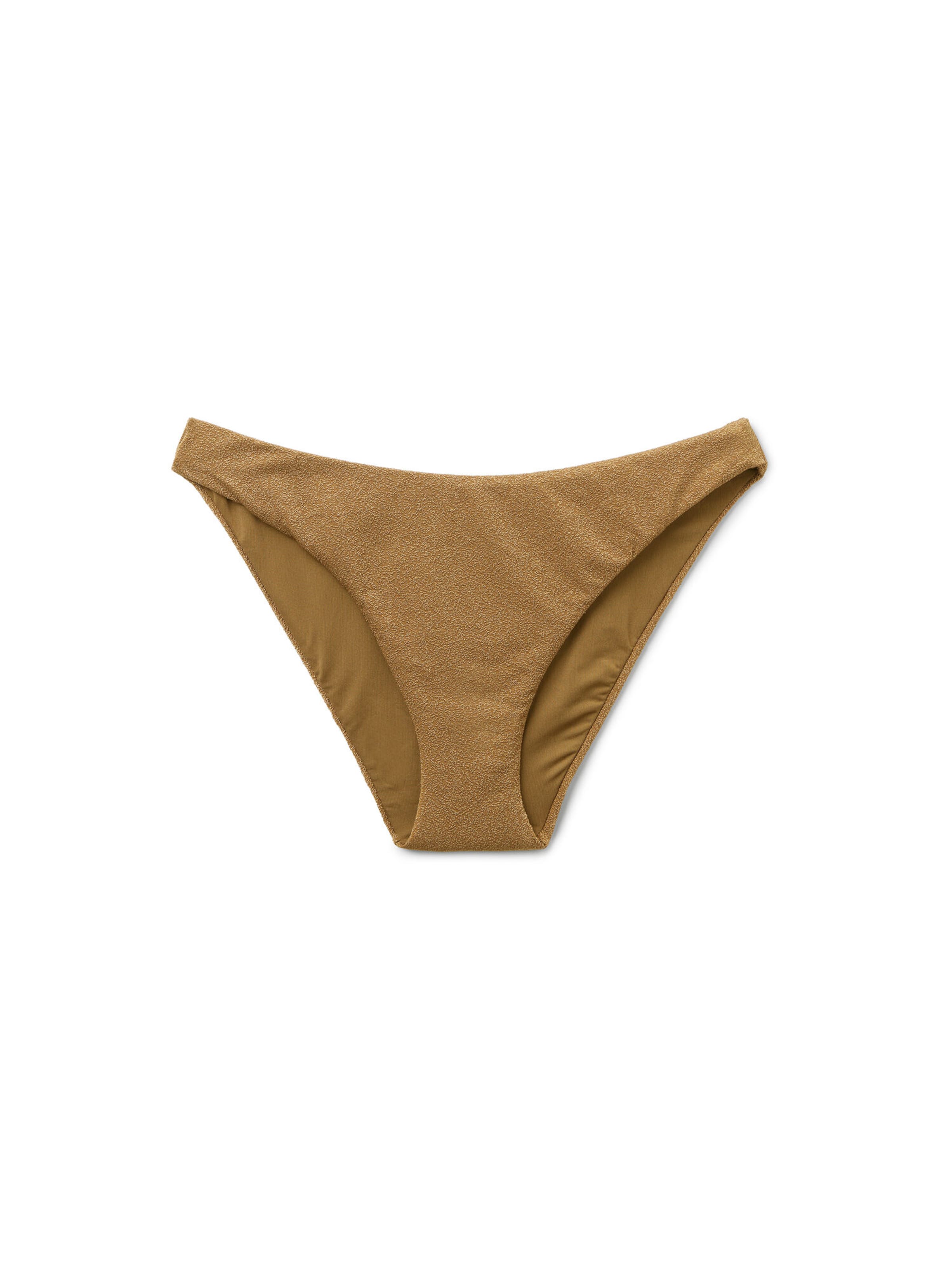 CALZEDONIA Bikini Bottoms 'Sophisticated Shine' in Brown: front