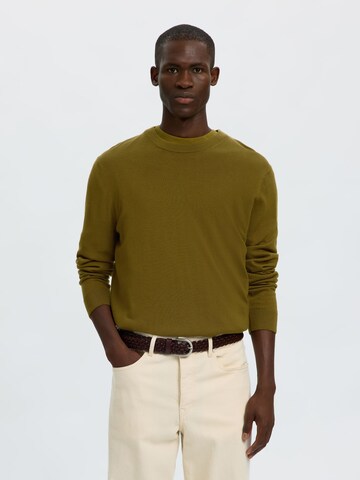SELECTED Sweater in Green: front