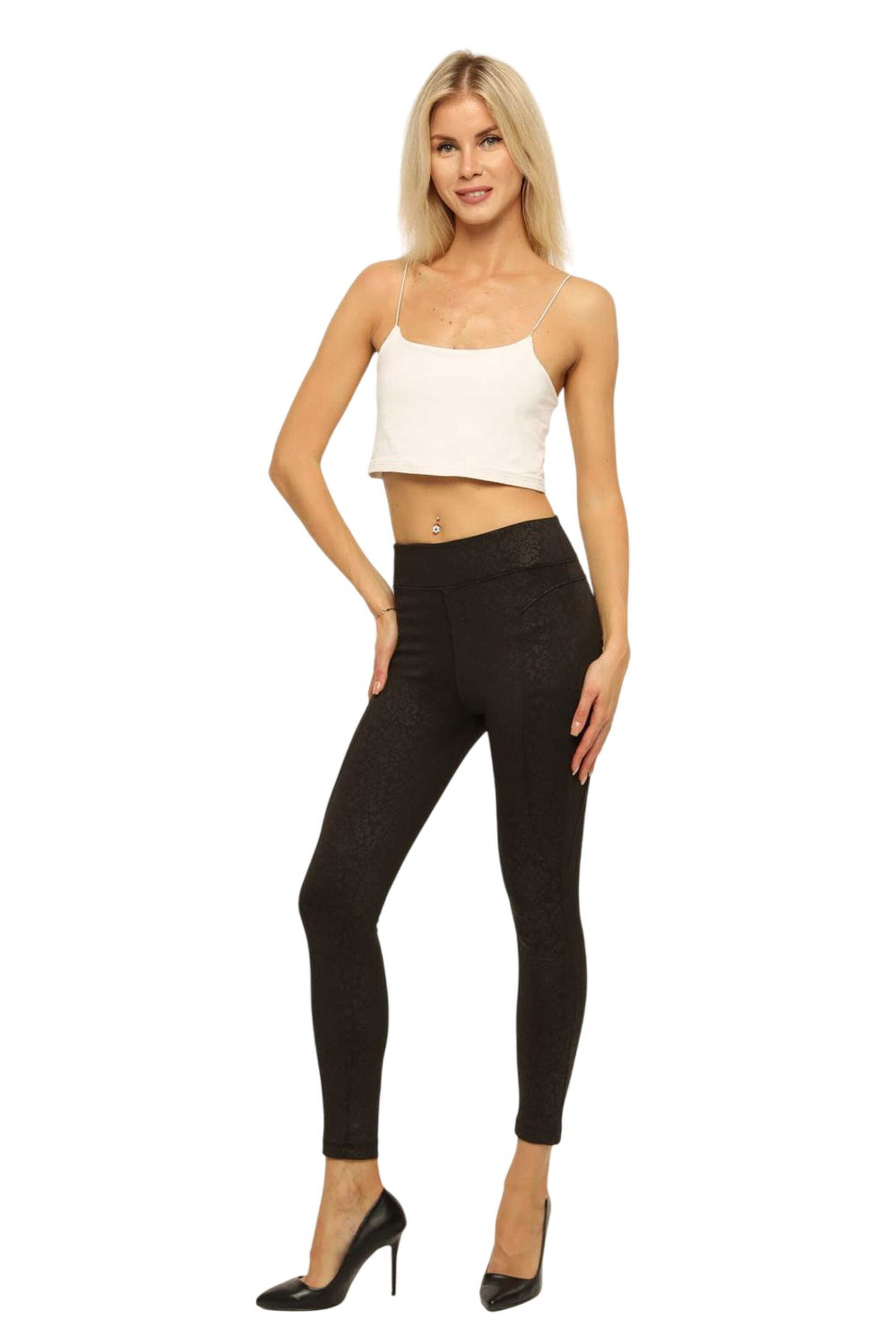 HOME STORE Skinny Leggings in Black