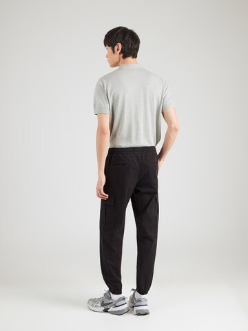JACK & JONES - Tapered Pantalón cargo en negro