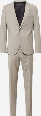 DRYKORN Slim fit Suit 'IRVING' in Beige: front