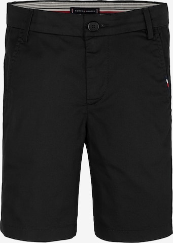 TOMMY HILFIGER Slim fit Trousers in Black: front