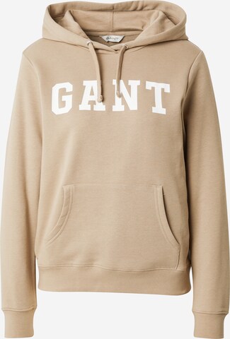 Felpa di GANT in beige: frontale