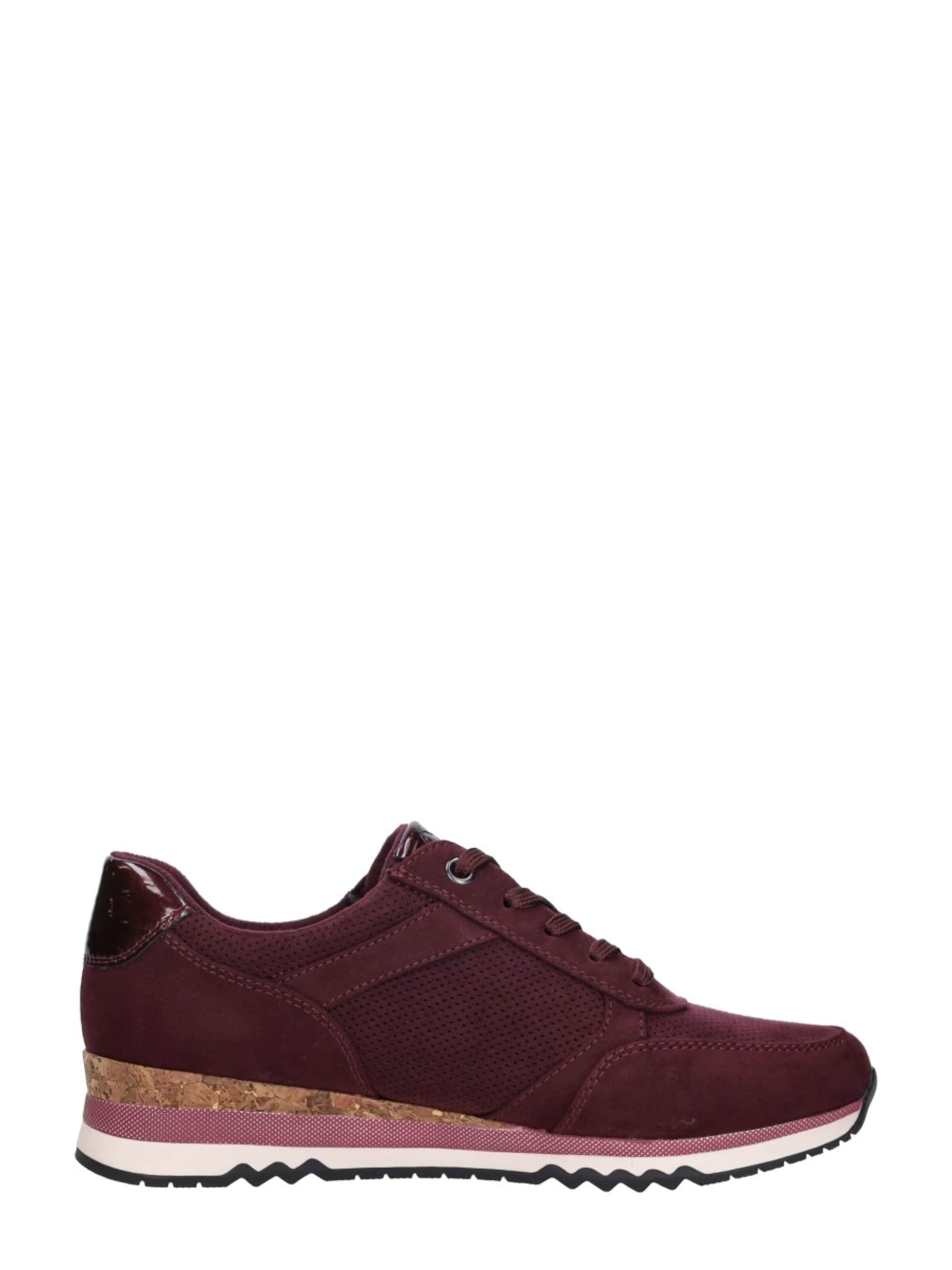 Baskets basses 'Sneakers Laag' MARCO TOZZI en rouge