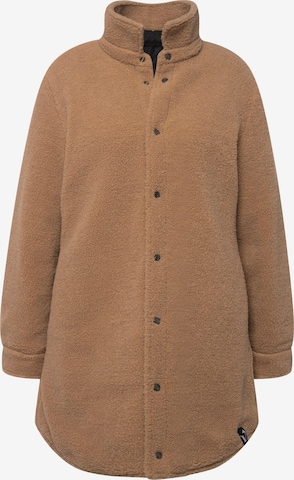 Ulla Popken Between-Season Jacket in Brown: front