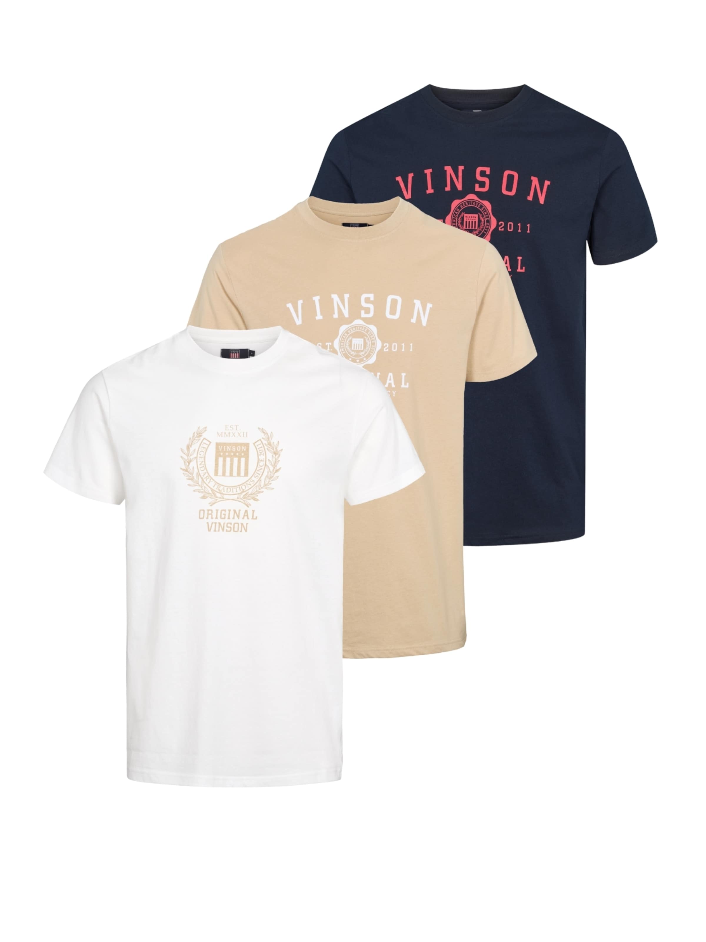 VINSON Regular fit Button Up Shirt ' VMSimuel ' in White: front