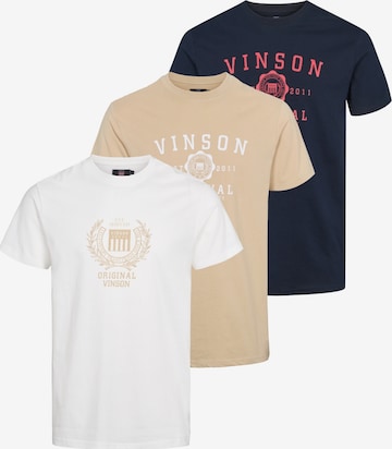 VINSON Regular Fit Paita ' VMSimuel ' värissä valkoinen: etupuoli