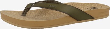 REEF Beach & Pool Shoes 'Cushion Court' in Green: front