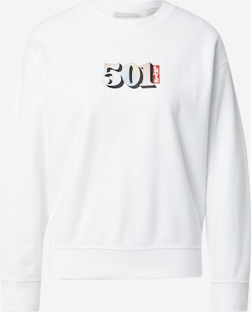 LEVI'S ® Tréning póló 'Graphic Standard Crewneck Sweatshirt' - fehér: elől
