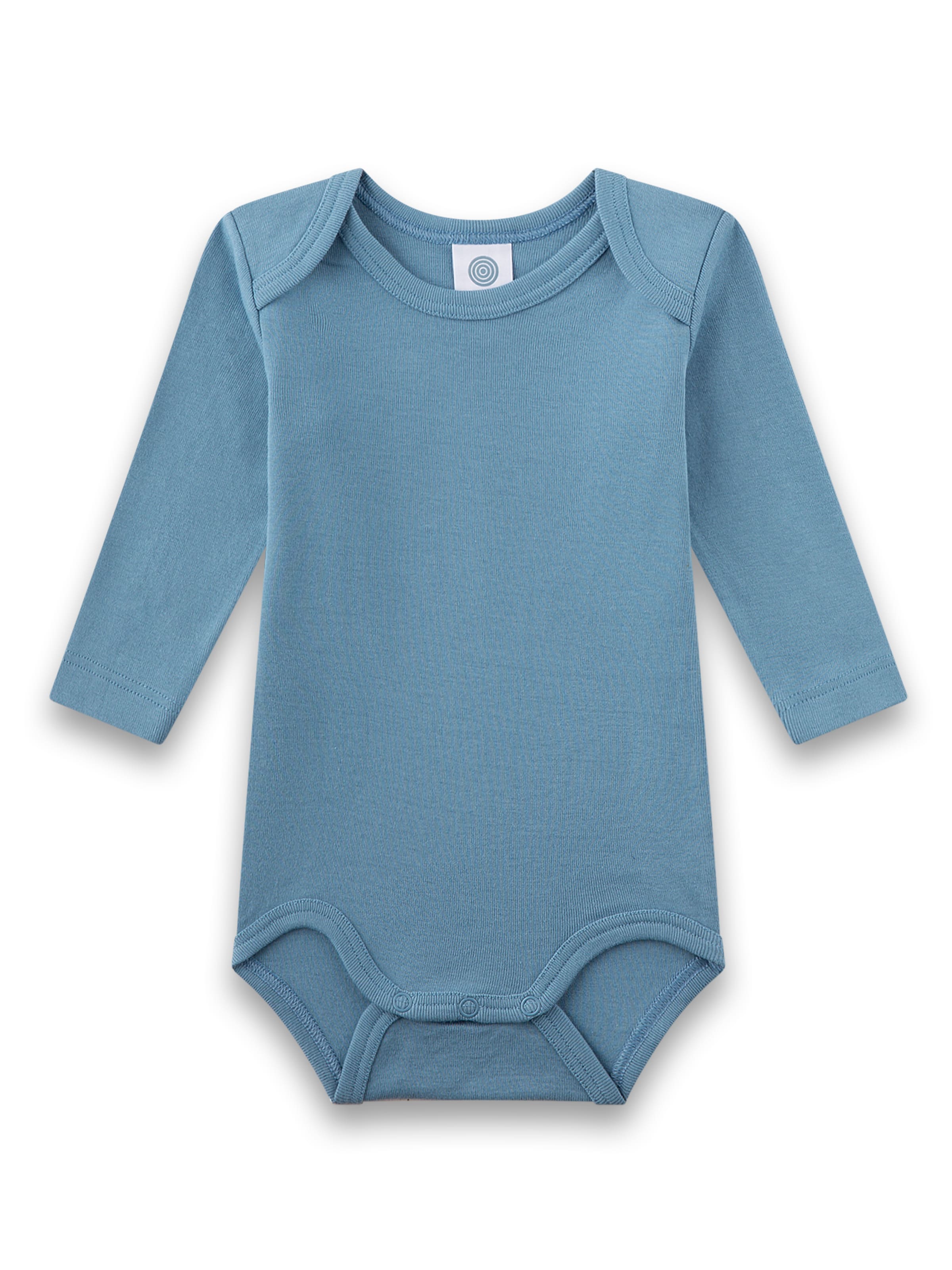 Tutina / body per bambino di Sanetta in blu