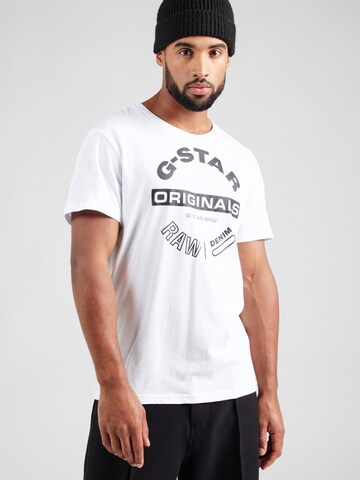 T-Shirt G-STAR en blanc : devant