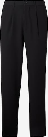 Only & SonsTapered Hlače s naborima 'ONSLINTUS' - crna boja: prednji dio