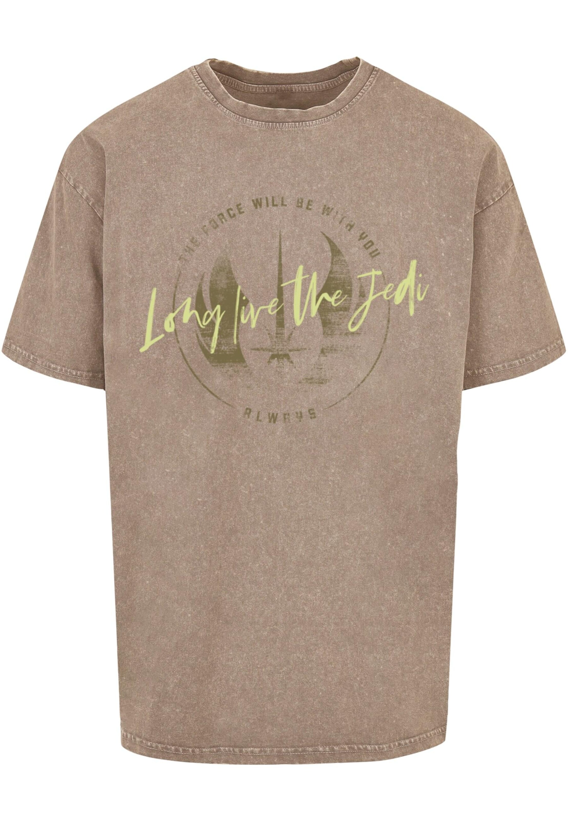 Maglietta ' Star Wars - Obi Wan' di ABSOLUTE CULT in marrone: frontale