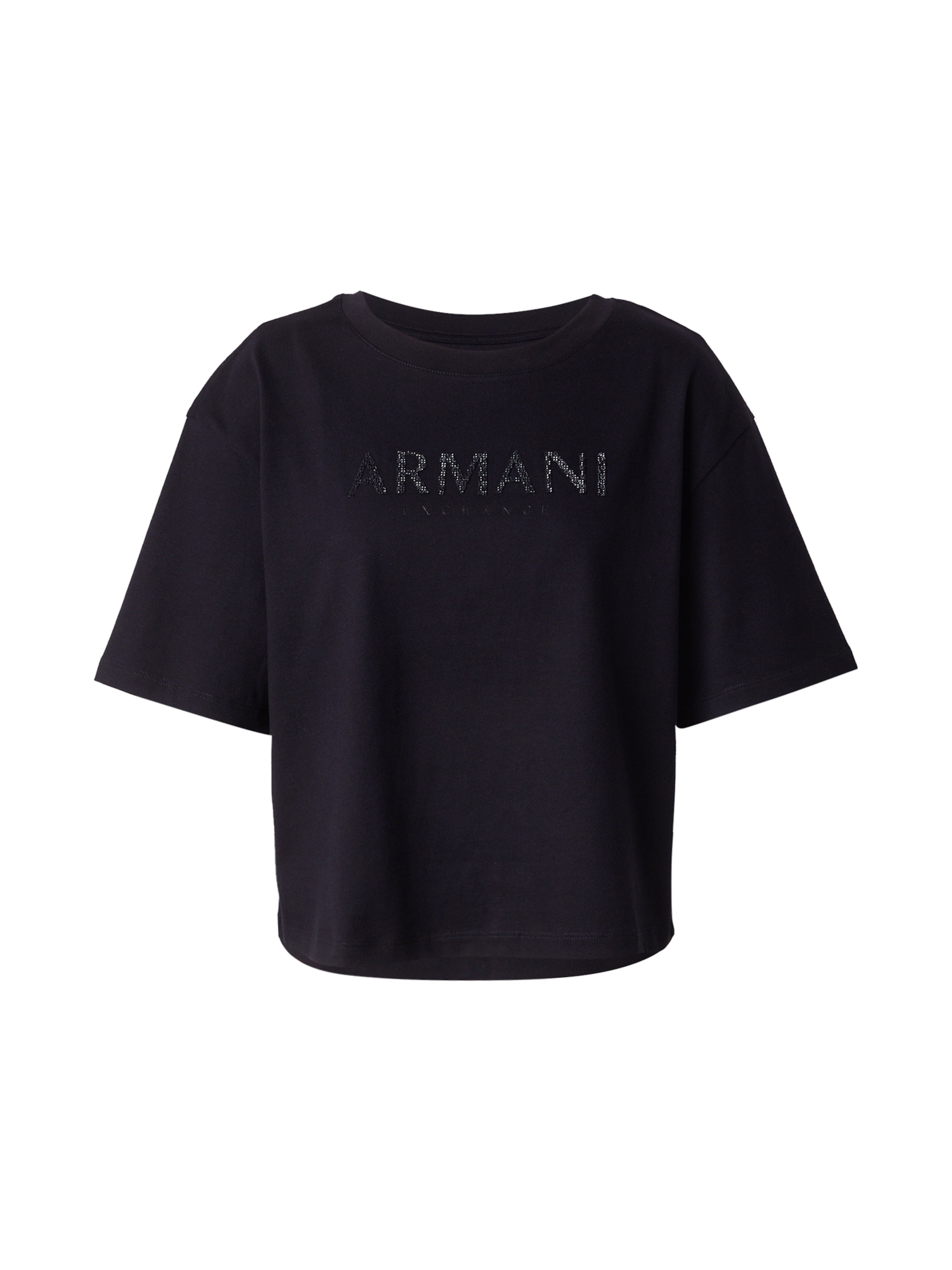 ARMANI EXCHANGE Majica | črna barva: sprednja stran