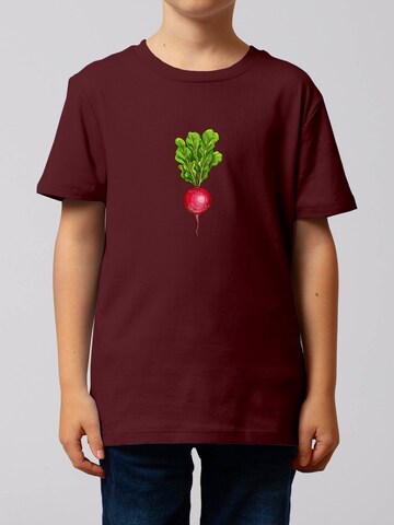 T-Shirt 'Radieschen' watabout.kids en rouge : devant