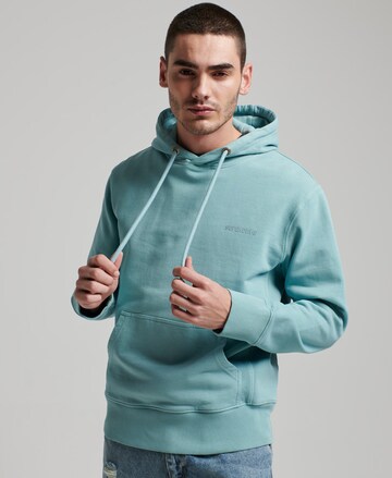 Sweat-shirt 'Essential' Superdry en vert : devant