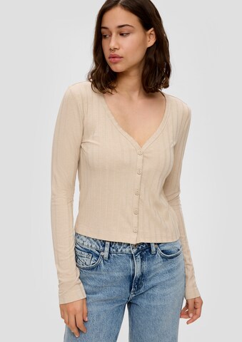 Cardigan QS en beige : devant