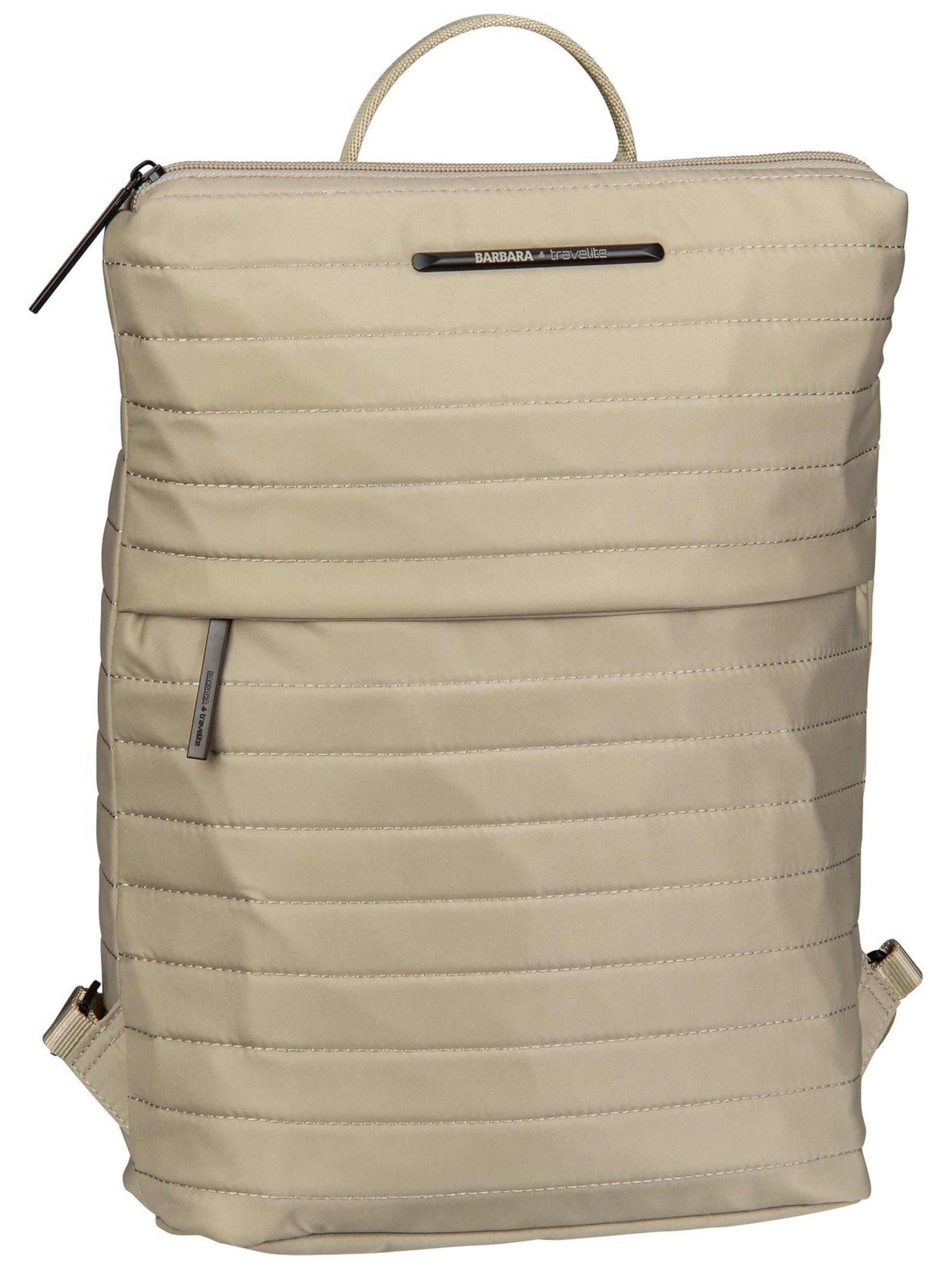 TRAVELITE Backpack 'Barbara' in Beige: front