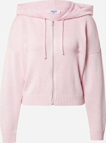 SHYX Zip-Up Hoodie 'Kitty' in Pink: front