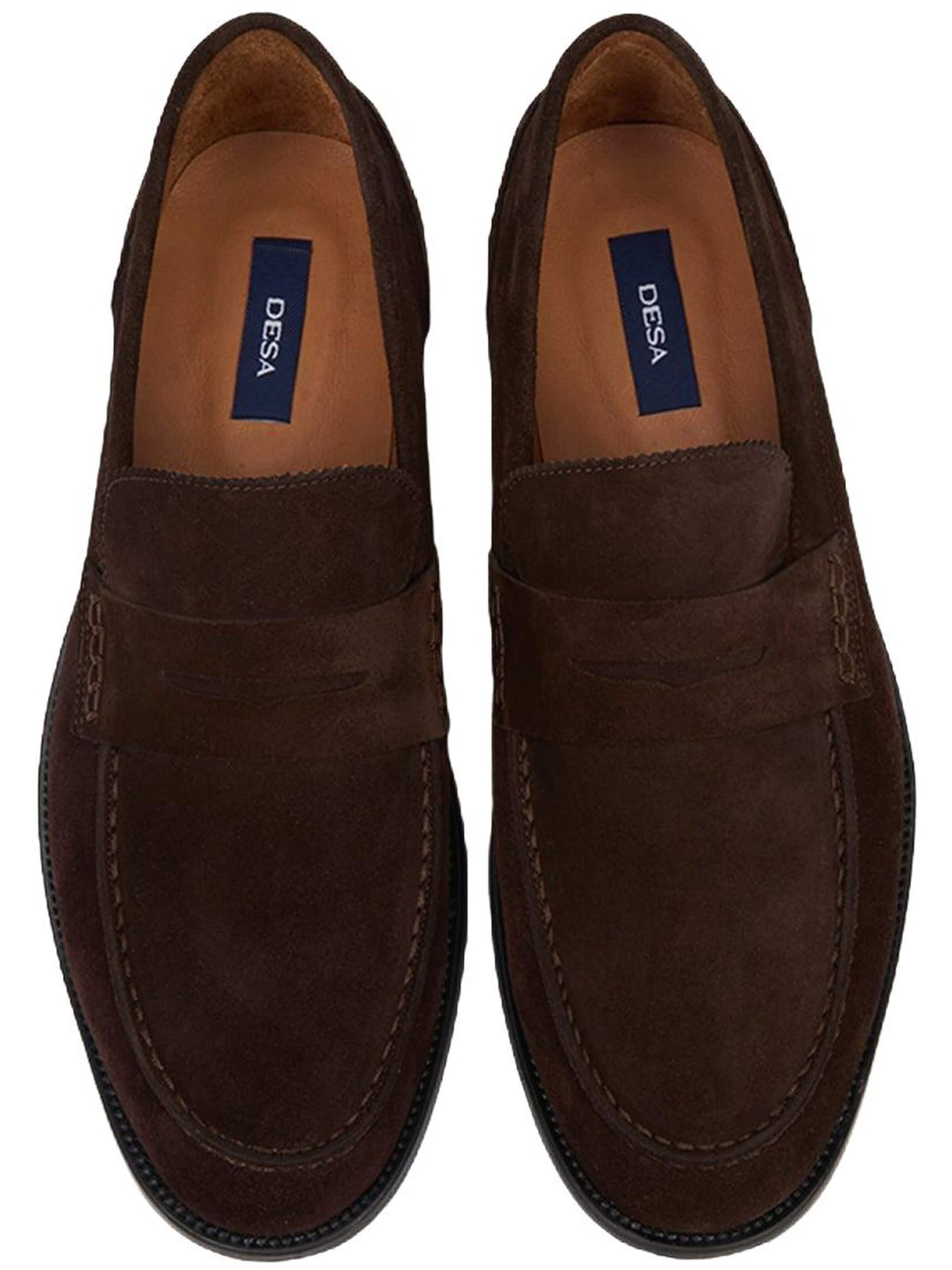 Desa Classic Flats 'Slipper' in Brown