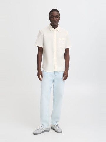 BLEND Regular fit Overhemd ' BHBAY LINEN ' in Wit