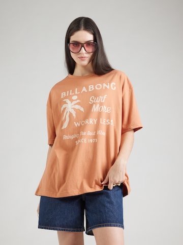 BILLABONG T-Shirt 'JUMPS IN WATER' in Braun: Vorderseite