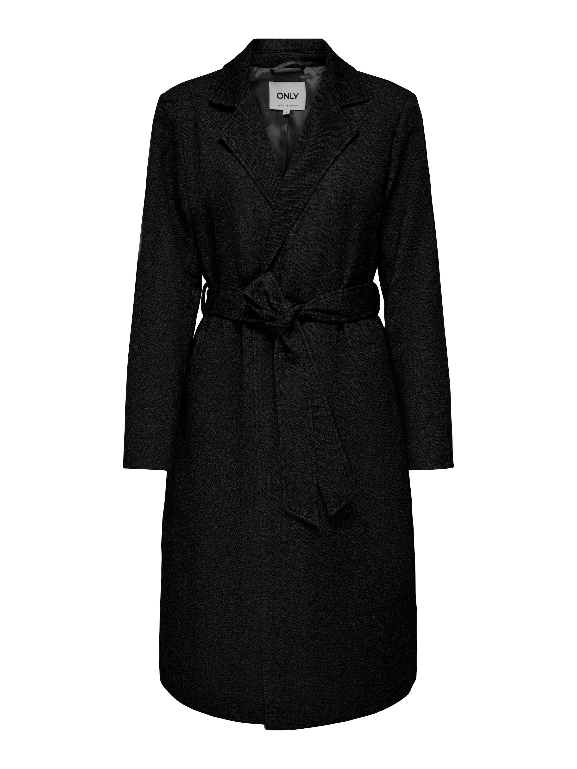 Cappotto di mezza stagione di ONLY in nero: frontale