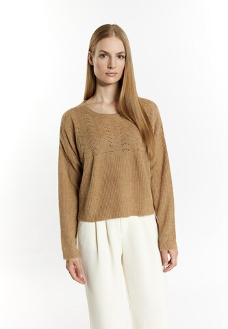 DreiMaster Klassik Sweater in Beige: front